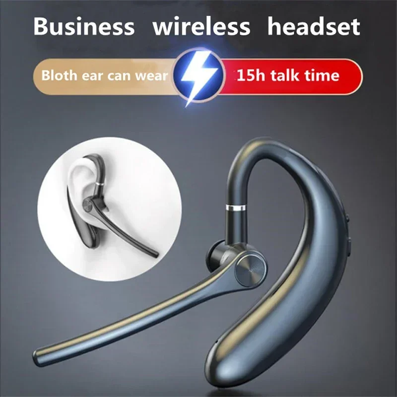 Wireless Bluetooth Headphones with Microphone Earphones Handsfree Noise Canceling Headset for Talking Business Driving Audifonos