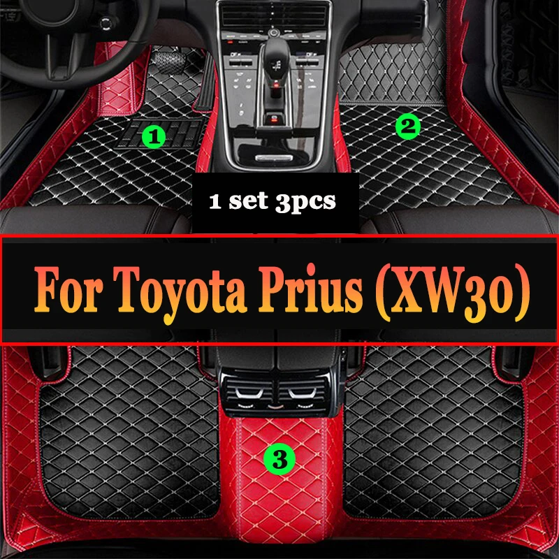 

Car Mats For Toyota Prius XW30 2010~2015 Auto Durable Carpet Rugs Leather Mat Anti Dirt Floor Pad Full Set Car Accessories 2011