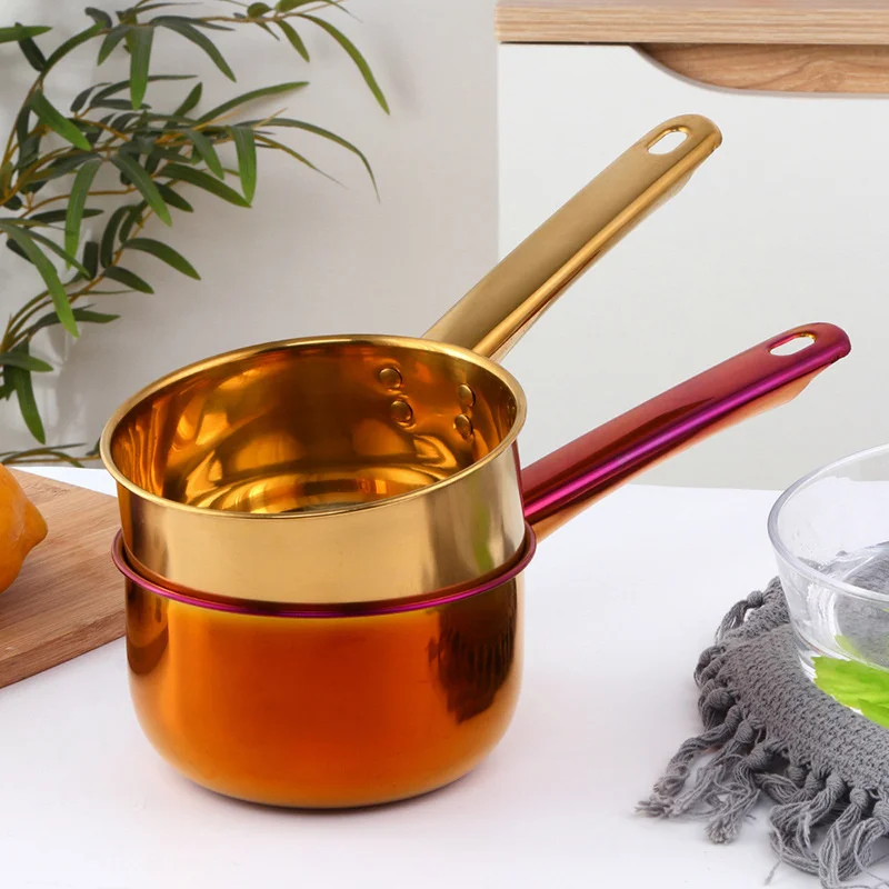 Household Water Spoon Kitchen Large-Capacity Stainless Steel Multi-Function Long Handle Water Spoon Non-Stick Noodle Milk Pot