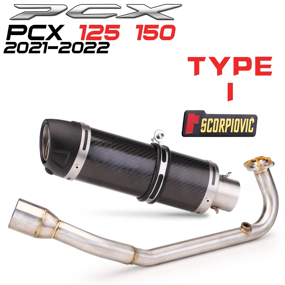 Per Pcx125 Pcx150 Pcx 125 150 2021 - 2022 Moto Yoshimura R11 Scarico Fuga Sistema Completo Silenziatore Anteriore Tubo Centrale