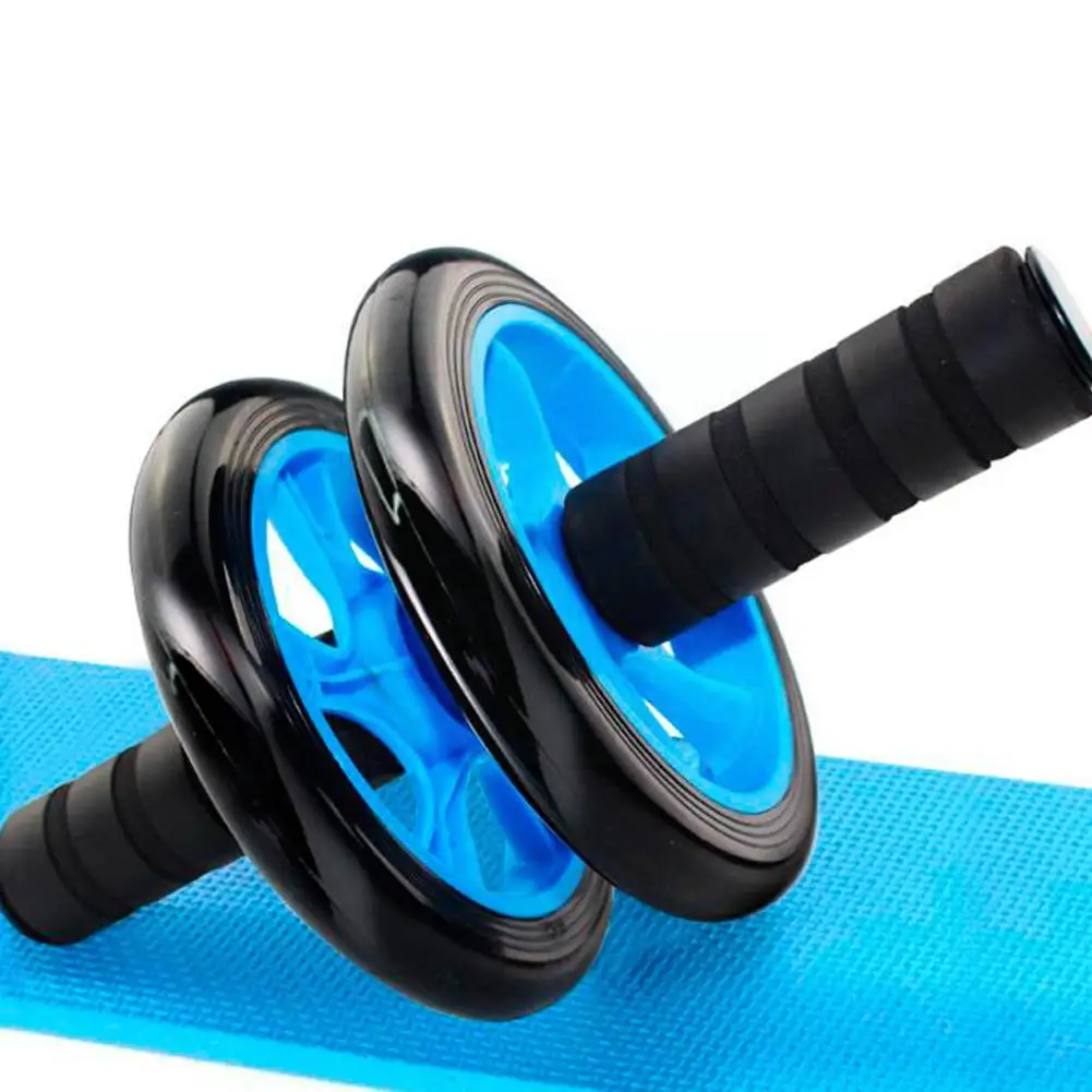 No Noise Abdominal Wheel abdominal wheel abdominal fitness instrument abdominal workout aids Non-slip Roller With Knee Mat For Gym Muscle Trainer Exercise Tire Pattern Fitness Equipment C2N0