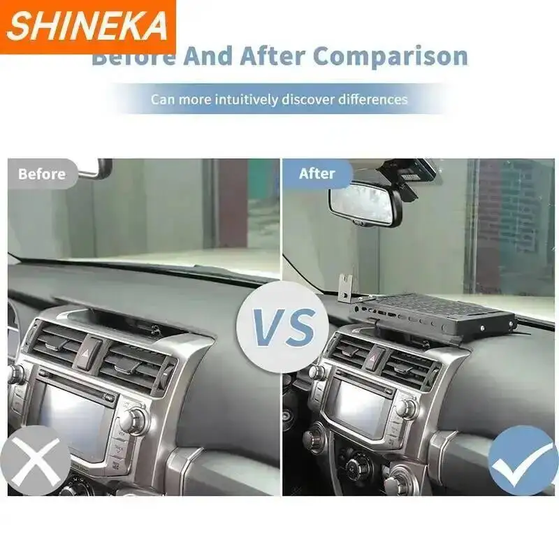 SHINEKA 자동차 다기능 센터 콘솔 확장 브래킷 인터폰 보관 선반 액세서리 4Runner 2010-2023에 적합