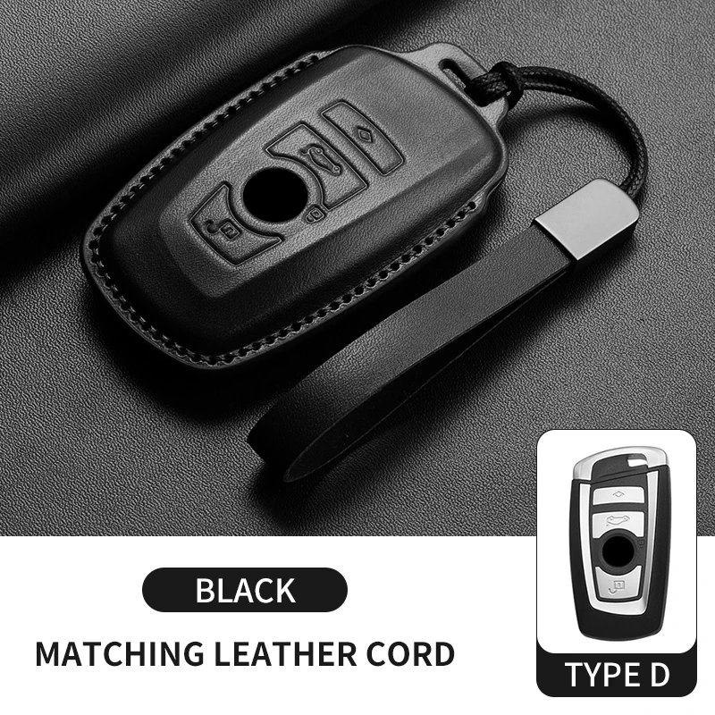 Premium Leather Car Key Fob Case Cover