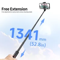 C21 Selfie Stick Tripod 52.8inch Wireless Bluetooth Aluminum Alloy Bracket for Smartphones iPhone Android Cellphones - Image 4