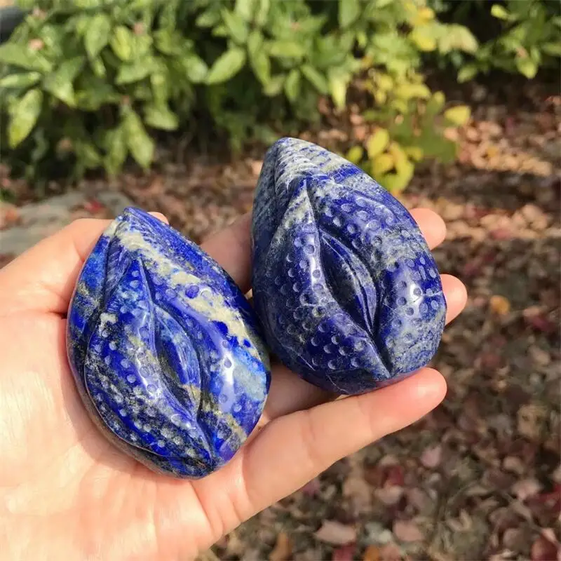 7.3cm Natural Lapis Lazuli Source of Life Healing Stone Yoni Christmas Gift Collection Reiki Home Decoration Crafts 3