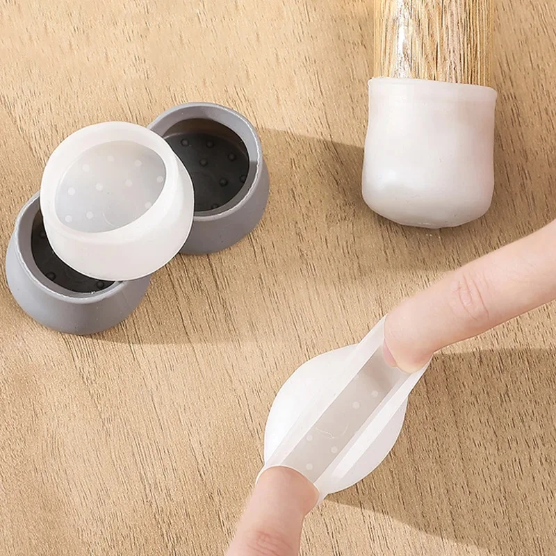 Silicone Chair Leg Floor Protectors - Set of 12/24 - Non-Slip Furniture Pads