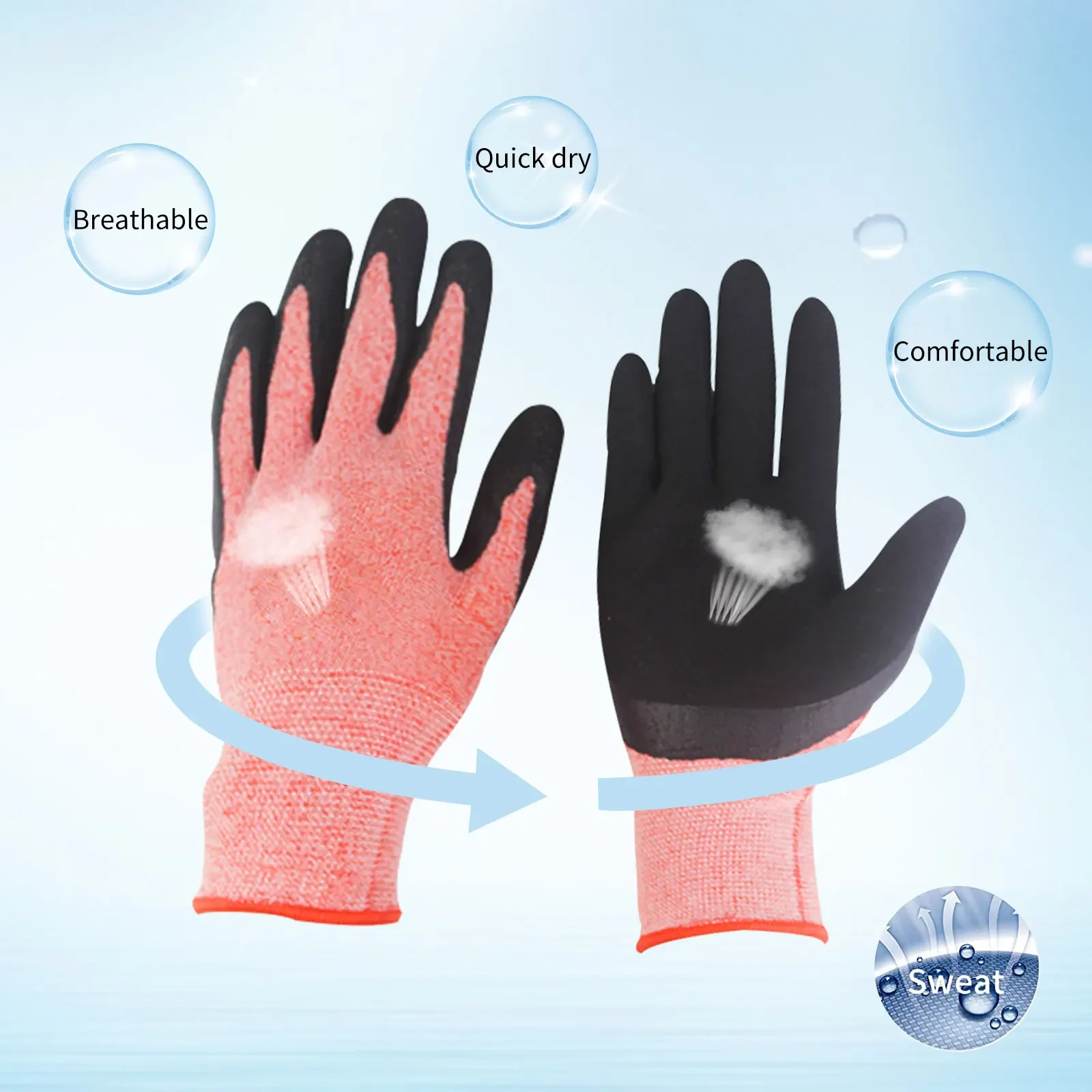 1/2 Pair Garden Gloves For Women And Men Breathable For Outdoor Gardening Working Fishing Weeding Digging Seeding Planting 4