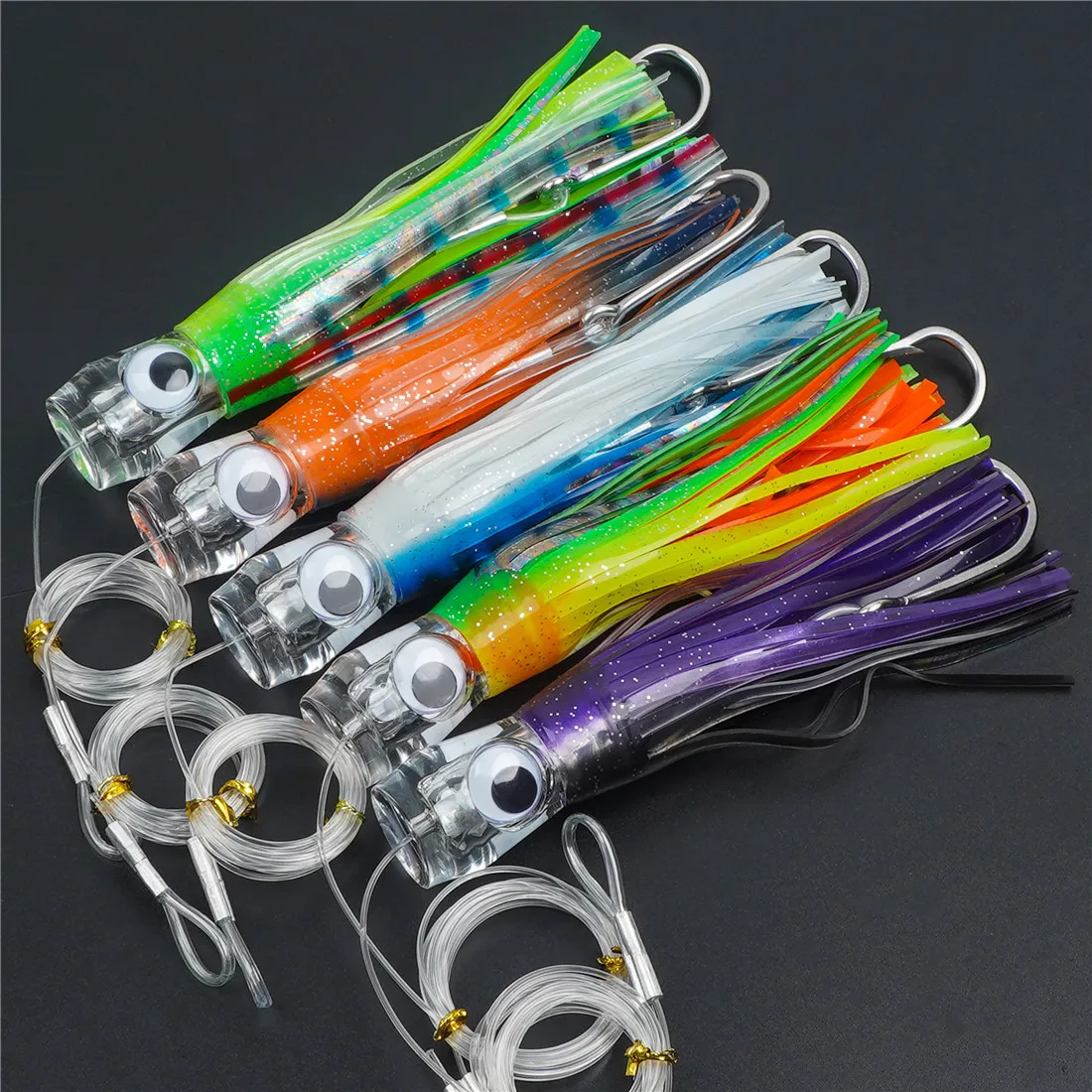 thumbnail image 2 of 2 IN A SET) Octopus Fishing Lure Bait Saltwater Sea Lure Umpan Ikan 2 of 13