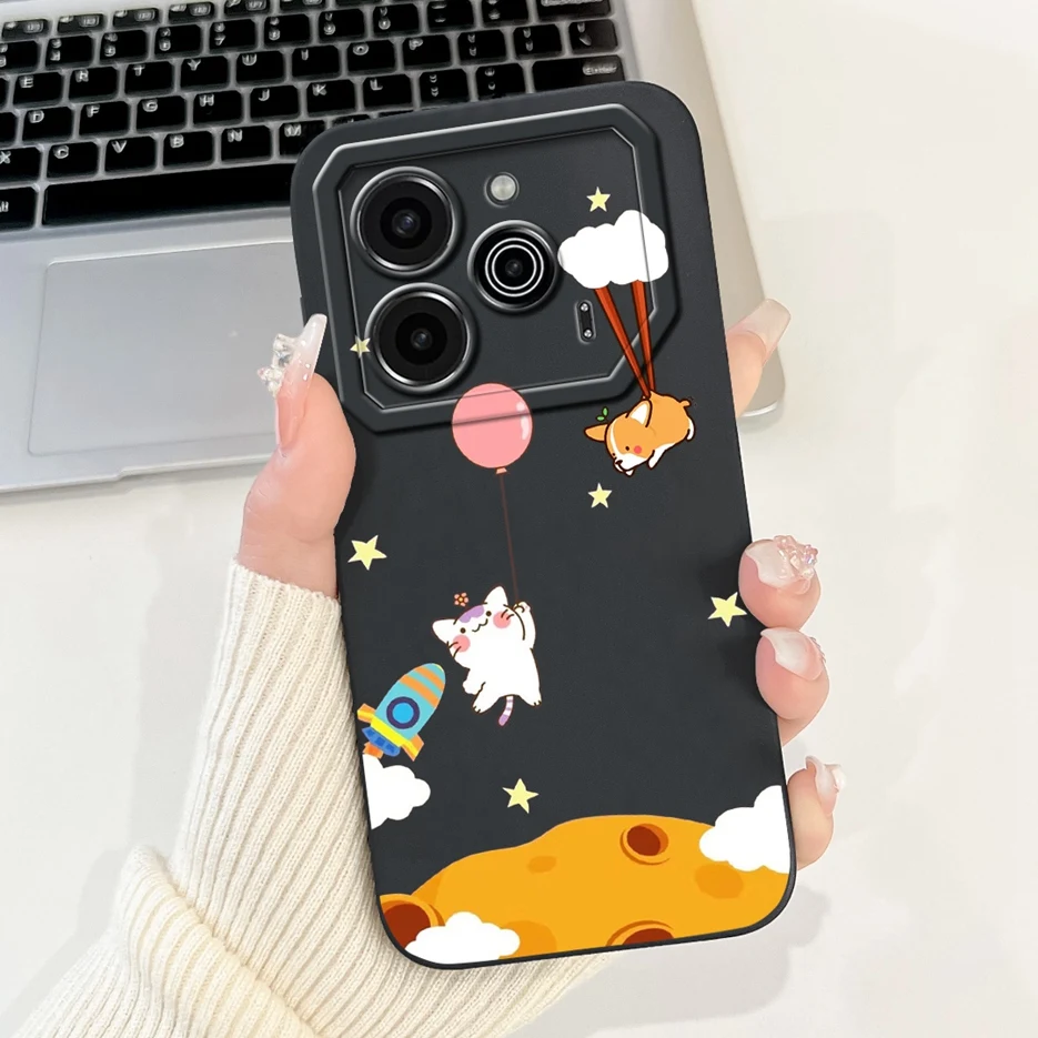 Cute Fashion Painted Soft TPU Phone Case - 6.78'' Cover with Bumper Protection