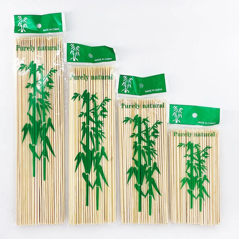 Barbecue Skewers 90pcs/bag Bamboo Sticks Natural Wooden Disposable Long Skewer Stick Catering Camping BBQ Tools Accessories barbecue skewers,bbq grilling accessories