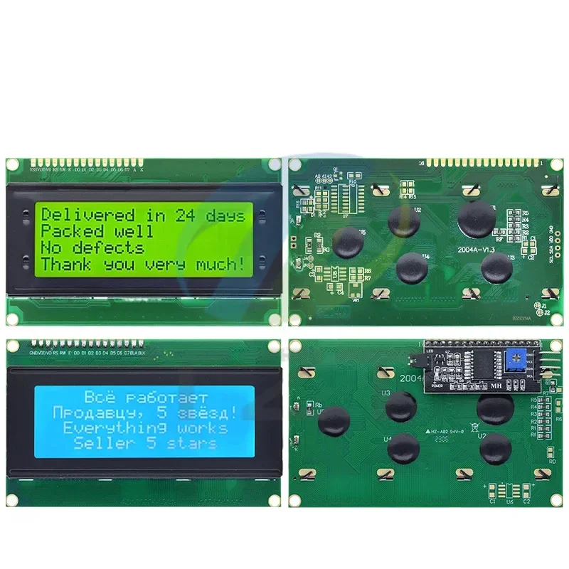 아두이노용 직렬 인터페이스 어댑터 모듈, LCD2004 I2C 2004, 블루 및 그린 스크린, HD44780 문자 LCD /w IIC/I2C, 20x4 2004A 