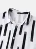 2024 New Hawaiian Men's Shirt Summer Short Sleeve Printed Thin Beach Striped Casual 3