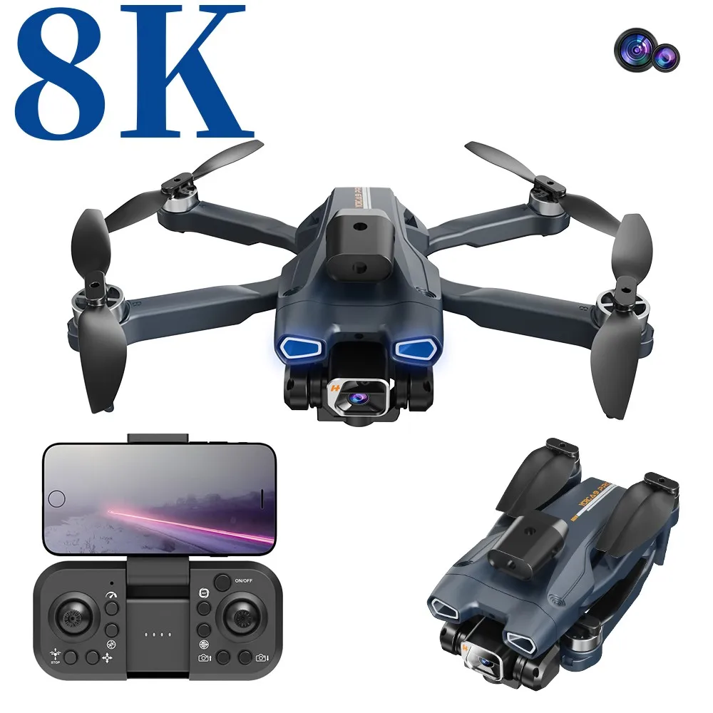 

New A9 PRO 4K Drone 5G WIFI FPV 8K HD Camera Helicopter Brushless Foldable Obstacle Avoidance Professional RC Quadcopter Toy 3KM
