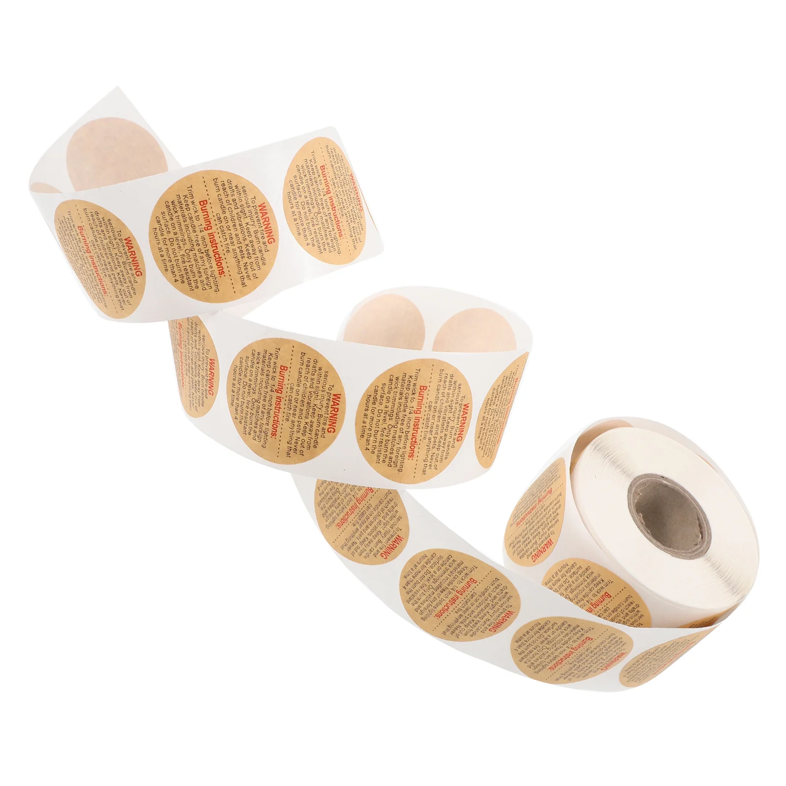 

Warning Sticker Wax Melt Labels Melting Making Supplies Tins Jar Stickers Circle Safety Decal Removable