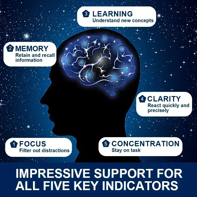 Ginkgo Biloba Capsules Memory Support Supplement Brain Function Mental Alertness Focus Concentration with Vitamin B6 B12 ginkgo biloba supplement