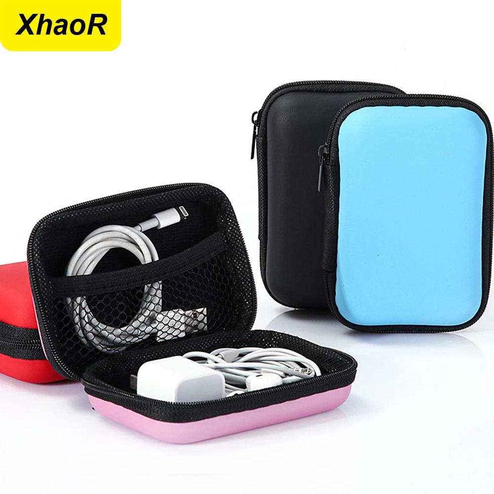 Portable Data Cable Storage Bag Waterproof Zipper Earphone Case Universal EVA Protective Box For USB Coin Memory Card Pouch Bag cable storage bag,earphone storage bag,storage bags,storage bag