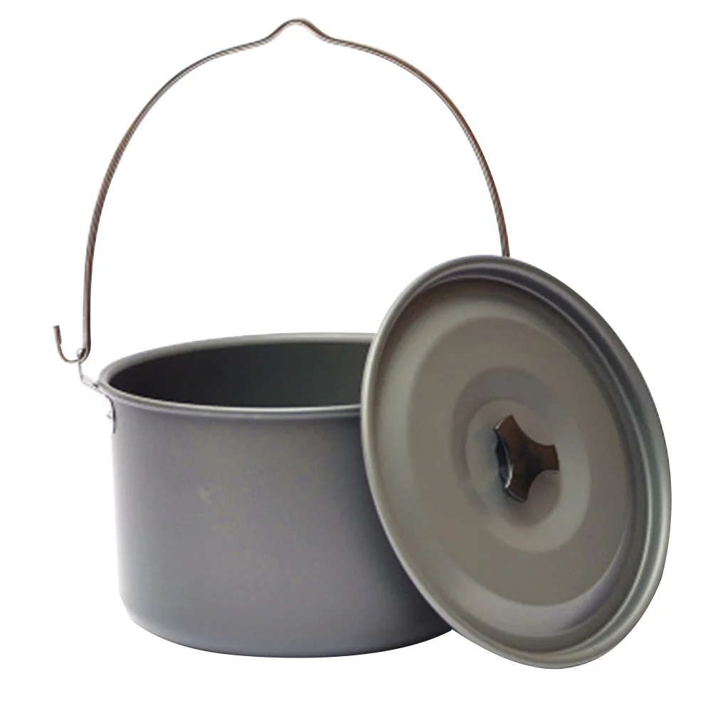 

Подвесной горшок для кемпинга, штатив, чайник для воды, большая емкость, поставка для пикника, уличная кухонная утварь