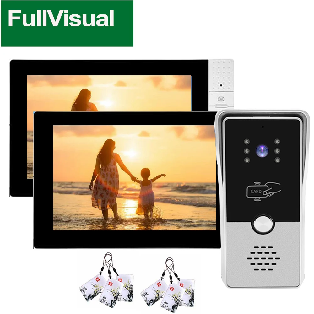 fullvisual-7-inch-home-intercom-video-door-phone-doorbell-station-multiple-system-ir-cut-day-night-hd-view-1-2-3-monitors