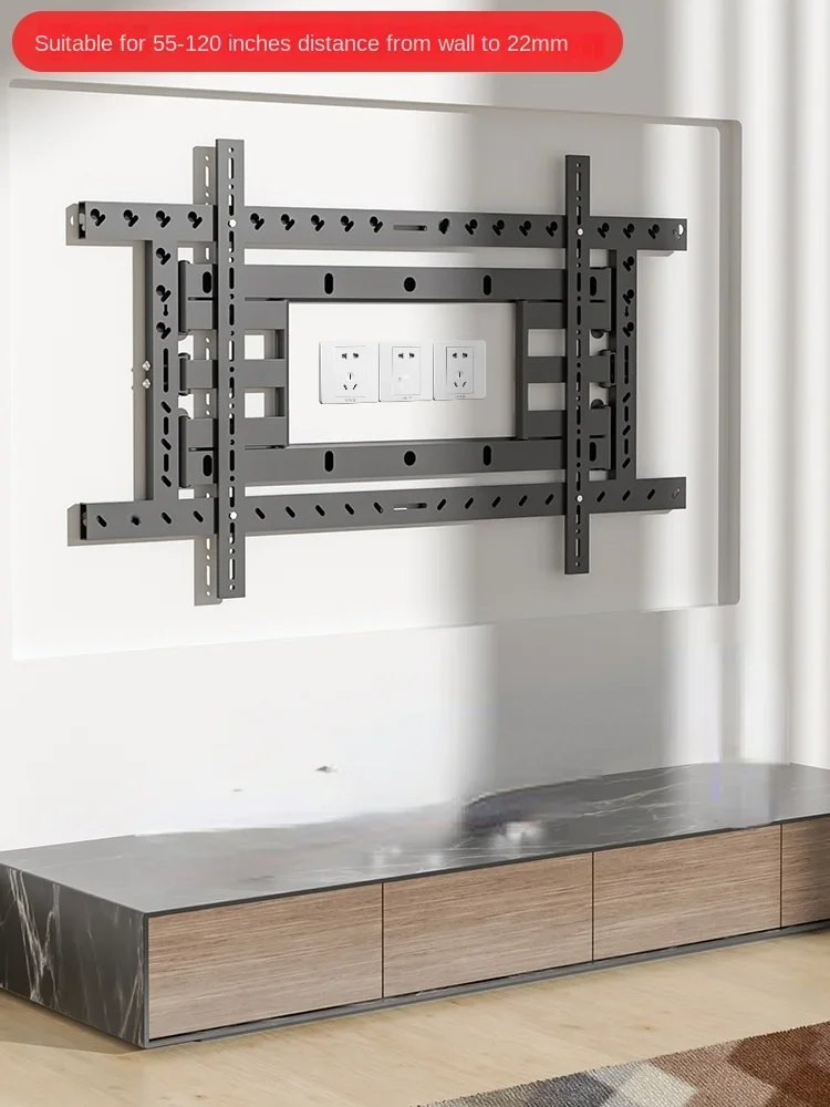 Supporto Tv 55/65/75/85/98 Pollici Rack Rotante Pieghevole A Parete Universale Ultrasottile Incorporato Di Nicchia