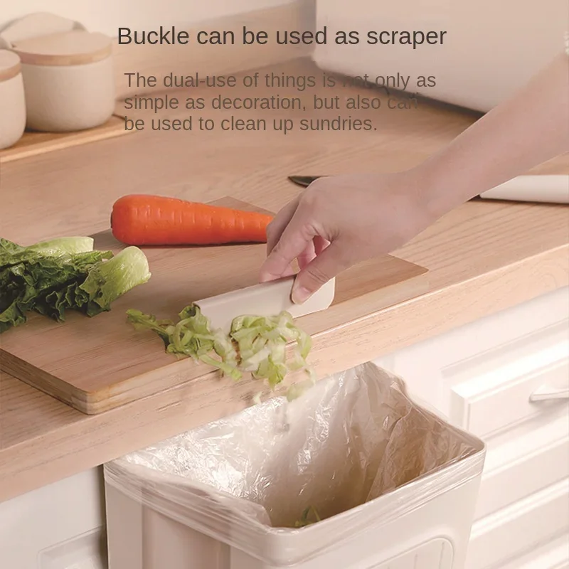 가정용 접이식 쓰레기통, 주방 캐비닛 걸이식 쓰레기 보관함, 두꺼운 대구경 다기능 쓰레기통