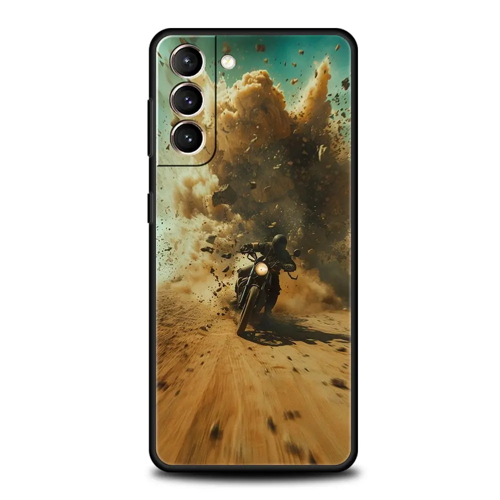 Moto Cross Motorcycle Sports Soft Phone Case