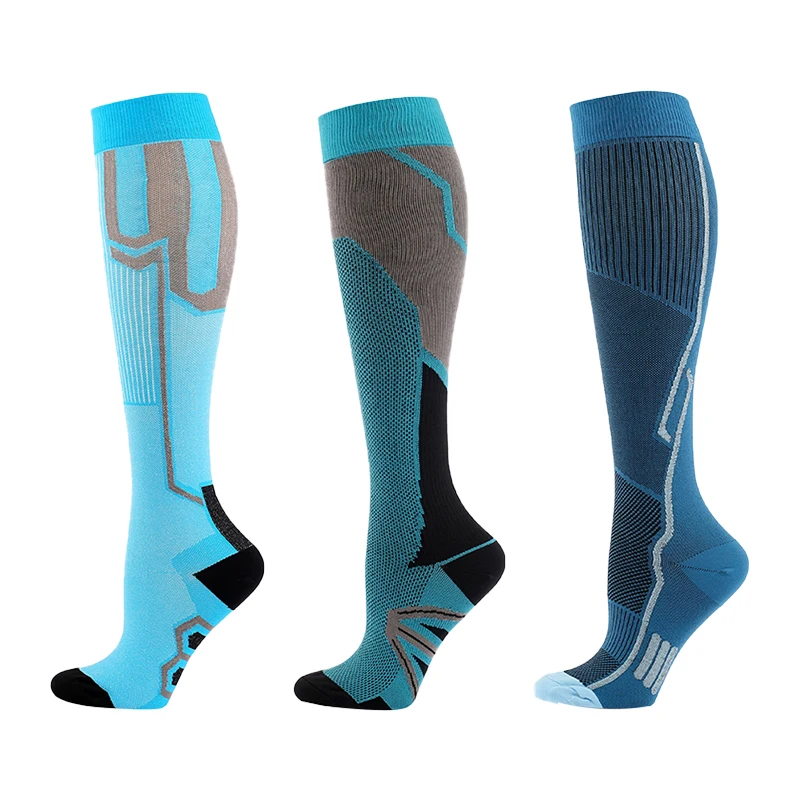 

3 Pairs Compression Socks For Men Women Marathons Football Running Cycling Sports Socks Medical Varicose Pregnancy Elastic Socks