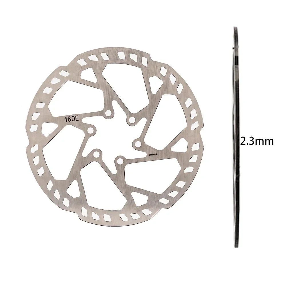2.3mm Thicken MTB E-Bike Disc Brake Rotor Stainless Steel 140mm-220mm 6 Bolts Hub Mount Bike Parts