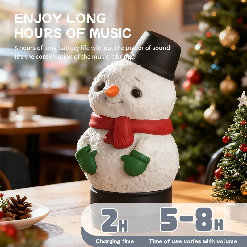 Mini Cute Bluetooth Speaker Wireless TWS Connection Stereo Soundar Night Light Music Player Rechargeable Birthday Christmas Gift