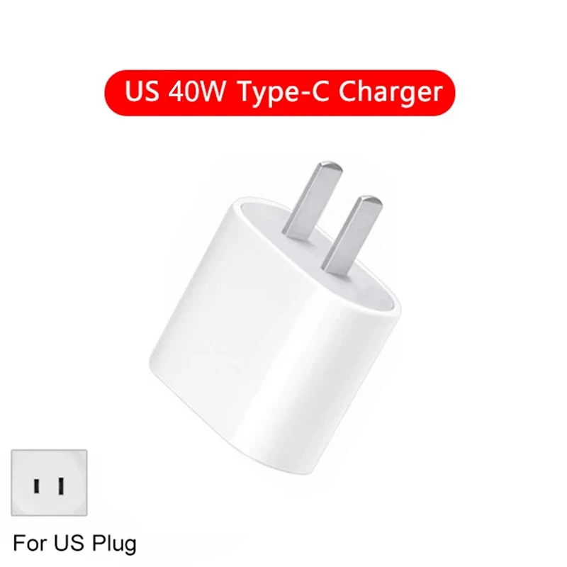 ตัวเลือกสินค้า อะแดปเตอร์ชาร์จเร็ว 40W Type-C สำหรับ iPhone 17 16 15 14 13 12 11 Pro Max