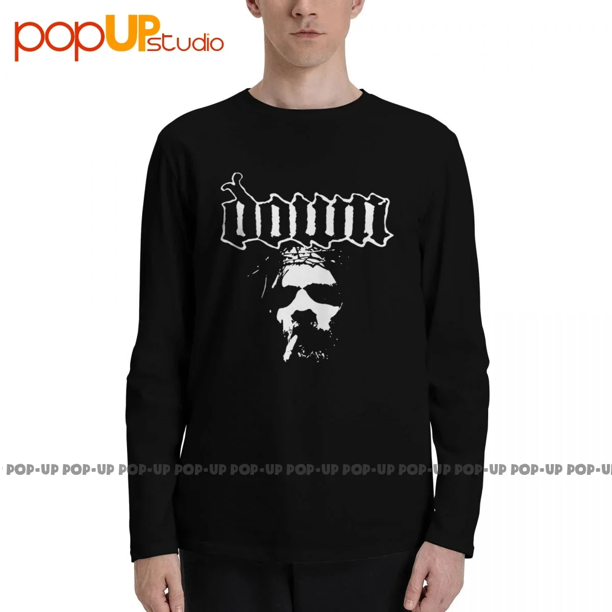 Down Smoking Jesus Band Pantera T-Shirt A Maniche Lunghe T-Shirt Tee Rare Casual Premium Migliore Qualità