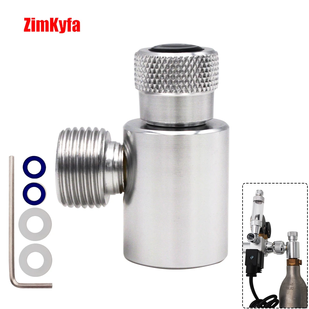 Metall Füllung Adapter W 21,8 14 zu Tr21 4 Sodastream CO2 Gas Zylinder