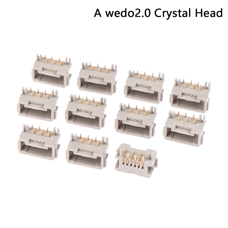 

Crystal Connector for Wedo 2.0 Cable 25cm MOC PF Motor Repair Wire Crystal Head Connectors Metal Chip/Gray Socket for All Brand
