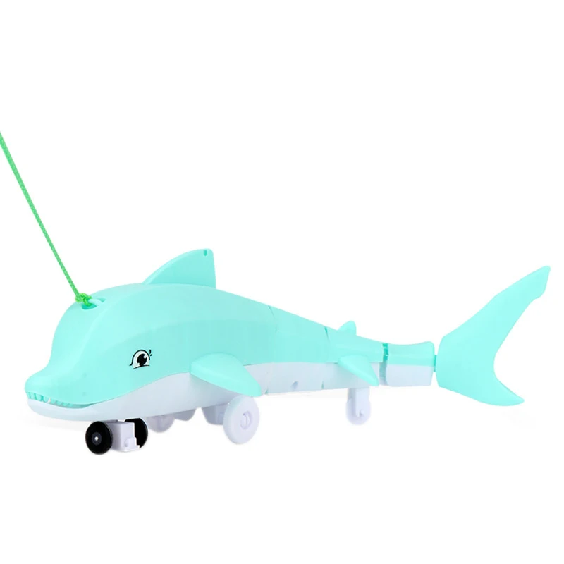 Electric Children\'s Toy Leash Dolphin Small Toy Light Music Toy Light And Music Universal Toy Fun Children\'s Toy