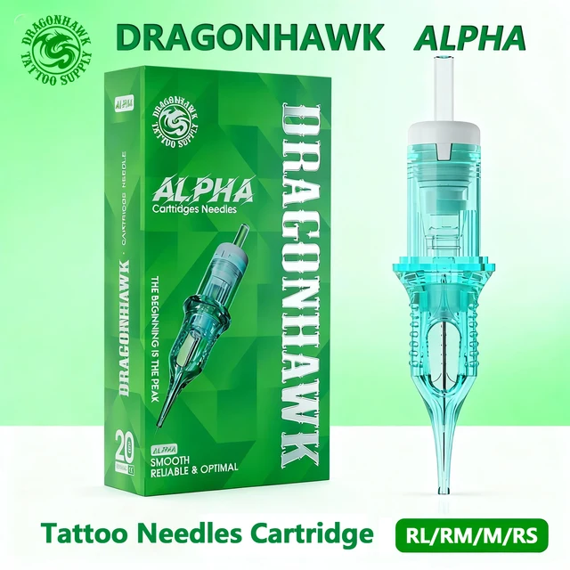 ALPHA Tattoo Cartridges Needles Supplies RL RM M RS for Tattoo Machine Gun Permanent Makeup or Body Art Given Tattoo 1