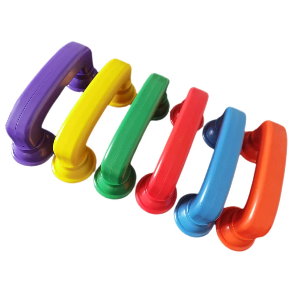 6 pcs Telefon Flüstern Telefone Kleinkind pädagogisches Spielzeug Telefon abs lesen Plastiks pielzeug früh gefärbt