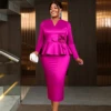 Elegant Color Block Mesh Patchwork A Line Midi Dress Women V Neck Flare Sleeve Appliques Winter Evening Cocktail Party Dresses