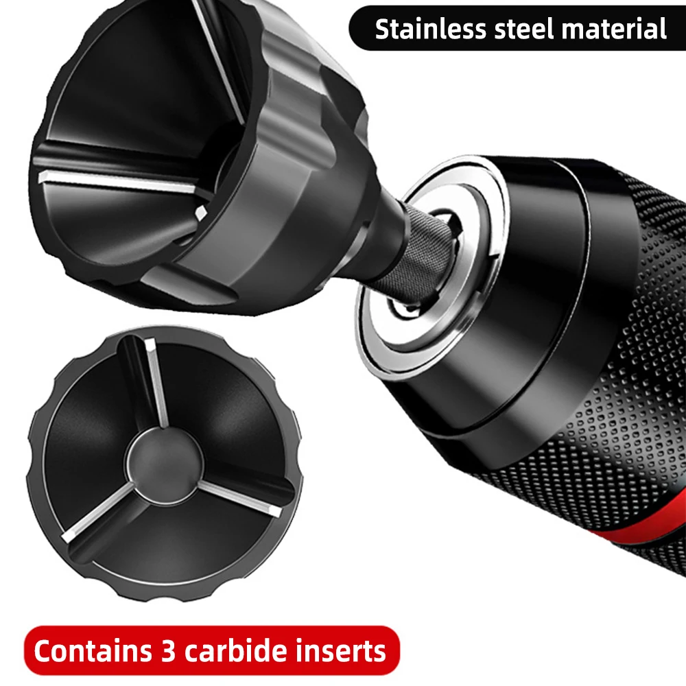 

Deburring External Chamfer Tool 2PCS Deburring Chamfer Tool Internal Countersink Drill Bit Remove Burr Fits for 3-19mm