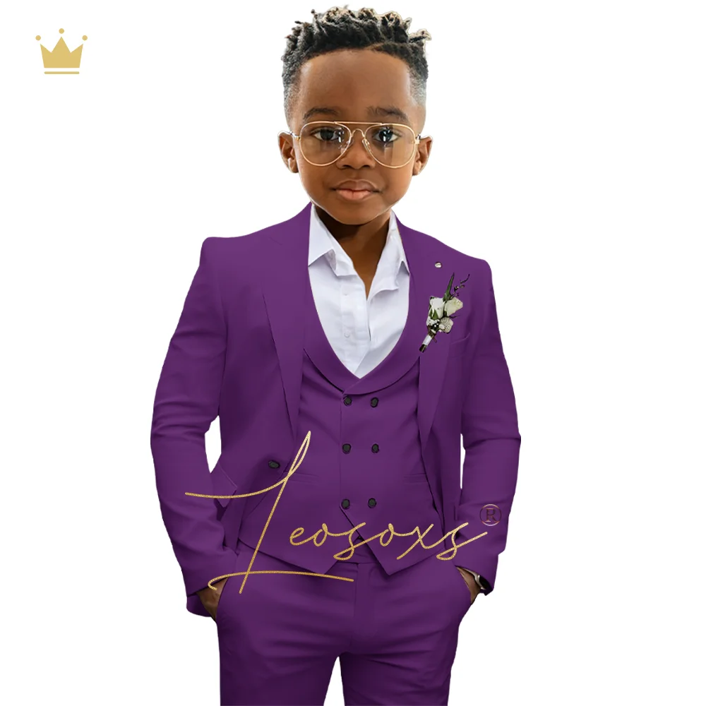 Boys 3 Piece Formal Suit Set for 3-16 Years Old