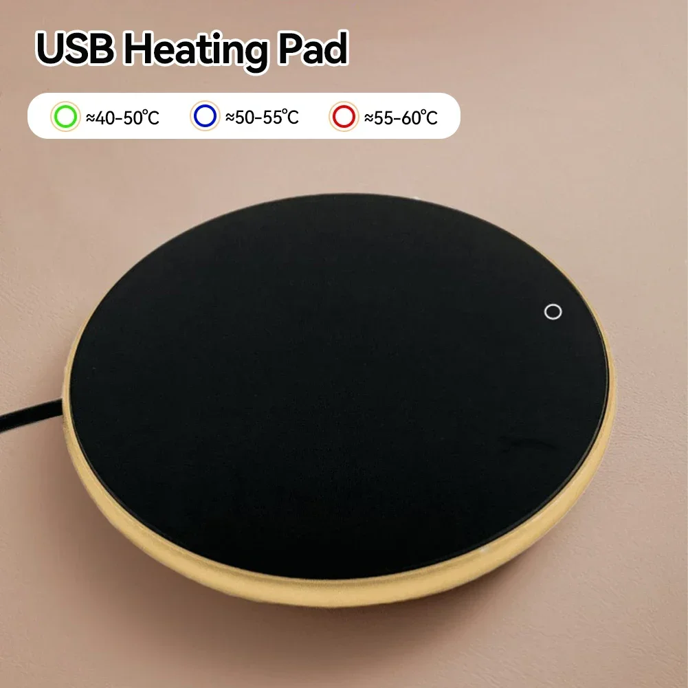 Coffee Cup Heater Mug Warmer USB Heating Pad Electic Milk Tea Water Thermostatic Coasters Cup Warmer For Home Office Desk DC 5V