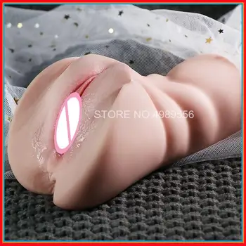 Silicon Sex Toys for Men Adult Masturbator 3D Artificial Vagina Fake Anal Pocket SexDoll Real Rubber Pussy TPE Sextoy Erotic Toy 5