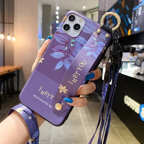 lanyard phone case for Xiaomi Redmi Note 9T 9S 7 8 11 11T Pro note 10 10T pro K20 K30 K40 Mi POCO m3 m4 f3 NFC CC9 cover