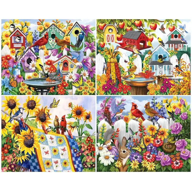

GATYZTORY 40x50cm Picture By Numbers Flowers And Animal Decorative Paintings Hand Painting Number Paiting Wall Decor