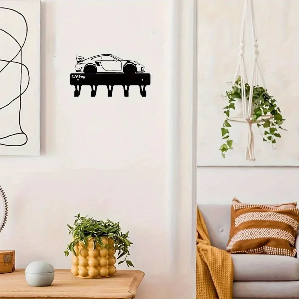 Sport Car Metal Wall Art for Boys And Girls Room Kindergarten Living Room Nursery Bedroom Halloween Decor