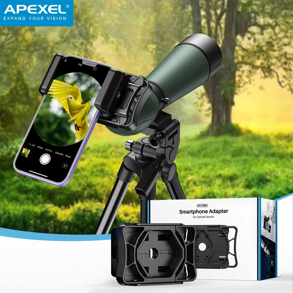 Tanie APEXEL teleskop przejściówka do telefonu lornetki specjalne akcesoria mocowanie złącza sklep