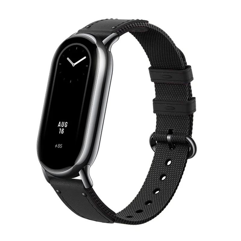 

Оригинальный ремешок для Xiaomi Mi Band 8, модный кожаный сменный Браслет Mi Band 8, браслет из искусственной кожи Mi band 8