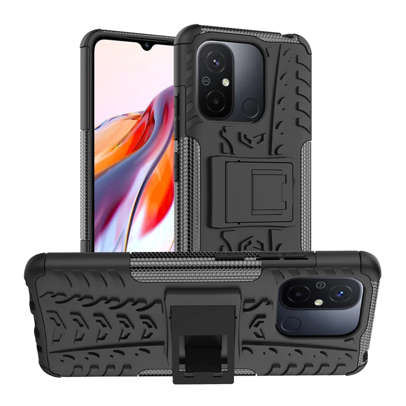 Per Xiaomi Redmi 12C Cover Per Xiaomi Redmi 12C Cover Per Telefono Heavy Duty Armor Hard Shell Capa Para Back Case Per Redmi 12C