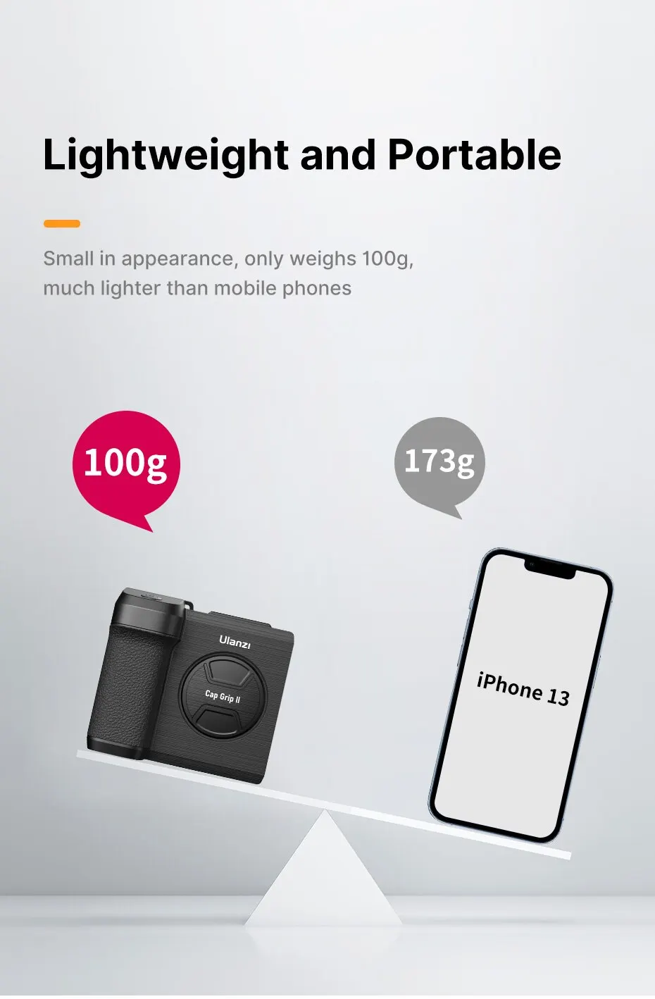 Perche à selfie portable Bluetooth avec obturateur de téléphone pour la photographie Vlog iOS Android