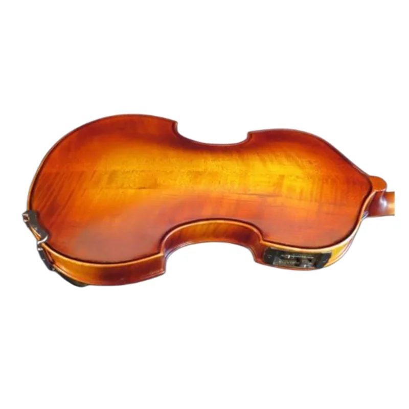 Solid wood Baroque style brown color 4/5strings electric violin 4/4 +Acoustic violin