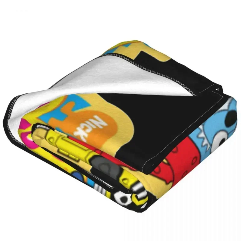 Yo Gabba Gabba Cartoon Blanket Flannel Funny Warm Throw Blanket for Bedspread Spring Autumn 4