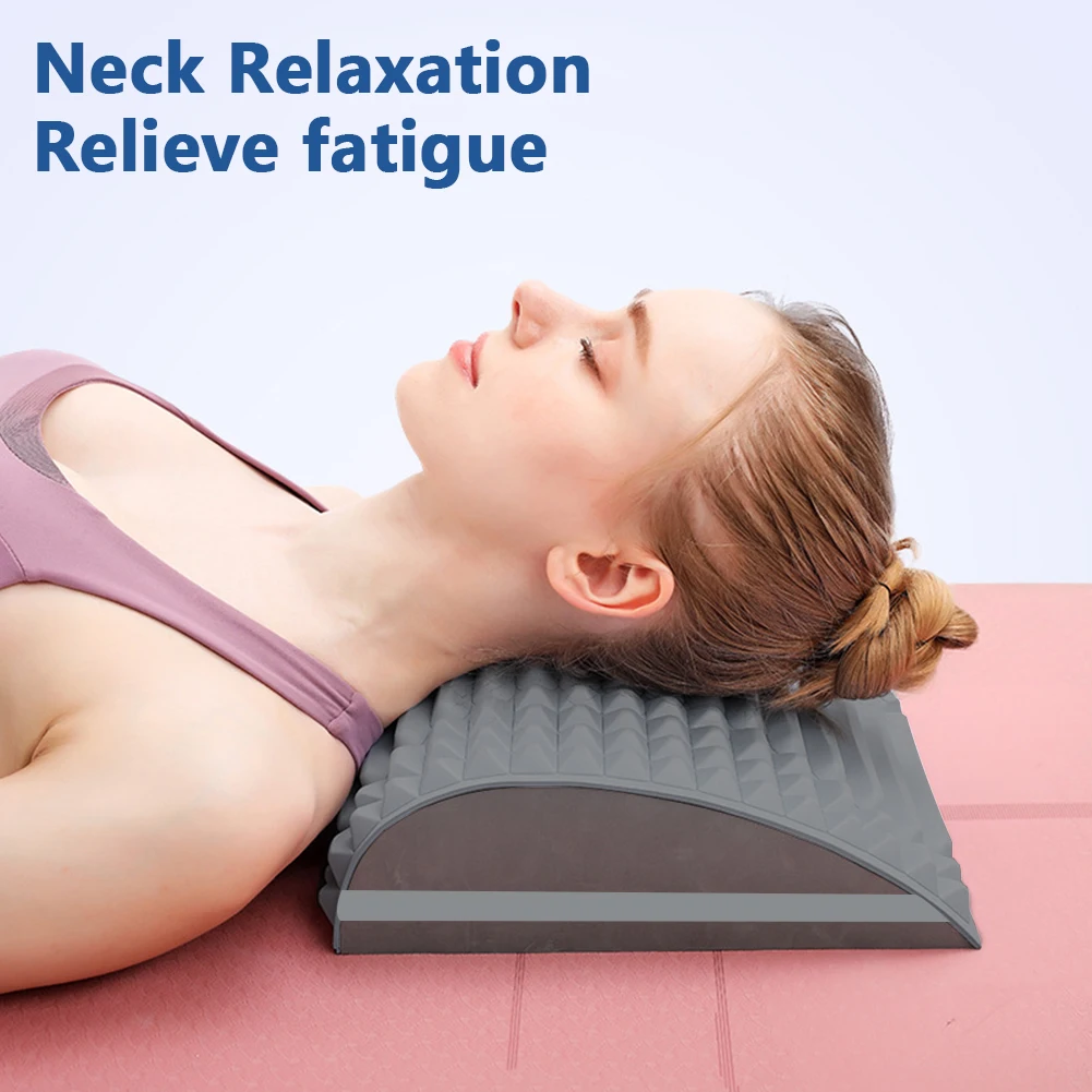 Portable Back Stretcher Pillow Back Pain Relief Adjustable Spine Board Multi-Level Trigger Point Stretcher Posture Corrector